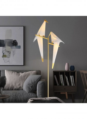 Bird Themed LED Vertical Floor Lamp Warm White