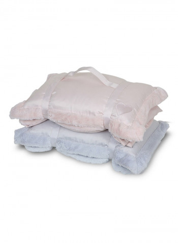 Cuddle Plush Nap To Go Blanket Polyester Blue-Star