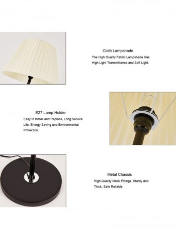 Simple Fabric LED Floor Lamp Warm White