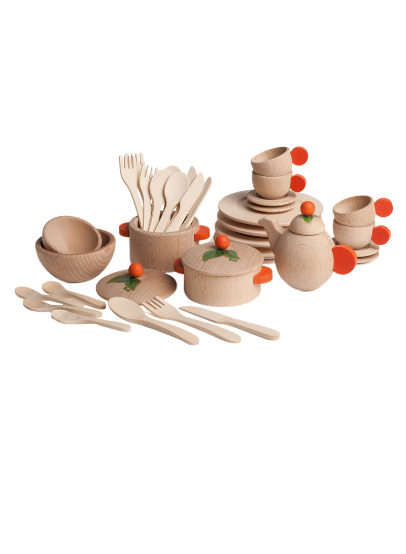 36-Piece Natural Dishes Set