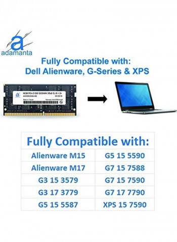 Laptop RAM Memory Module 16GB Multicolour