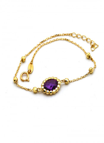 Oval Violet Seed Adjustable Bracelet