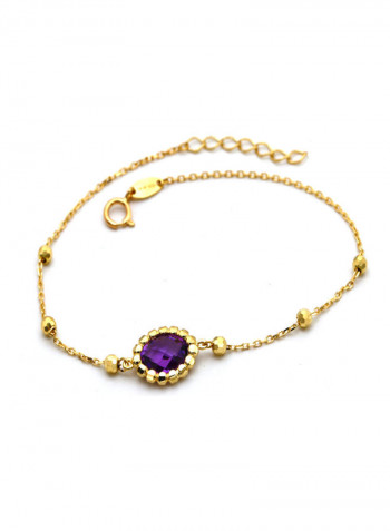 Oval Violet Seed Adjustable Bracelet