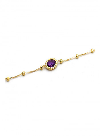Oval Violet Seed Adjustable Bracelet