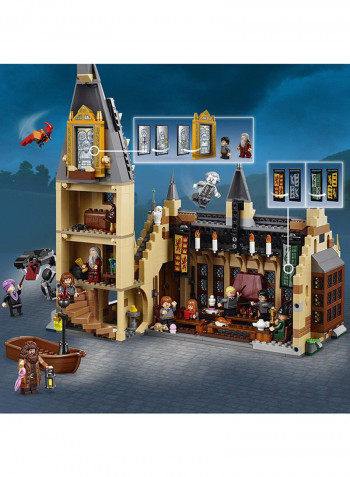 878-Piece Harry Potter Hogwarts Great Hall Building Set 75954 18.9x14.88x2.78inch