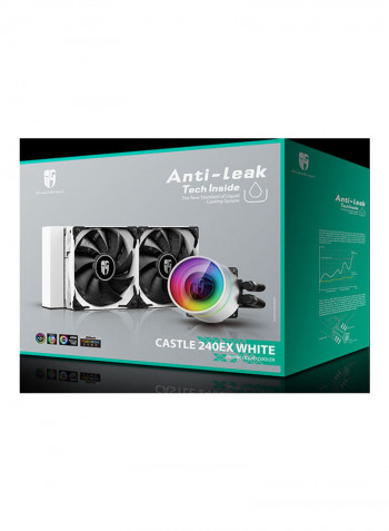 AIO Liquid Cooler CASTLE 240EX White