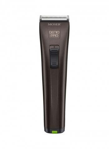 Genio Pro Professional Hair Clipper With Interchangeable Battery Set Brown/Silver