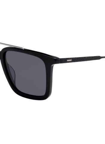 Men's Full Rim Rectangular Shaped Sunglasses - Lens Size: 52 mm