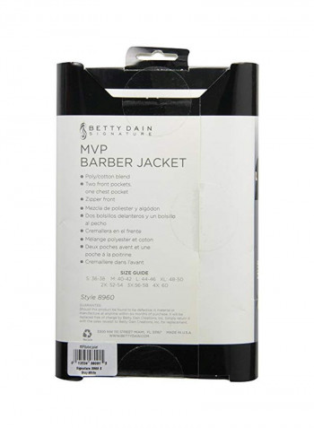 Cotton MVP Barber Jacket أسود S