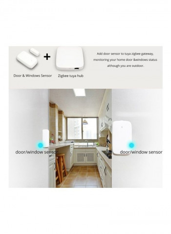 Wireless Door Sensor Set White