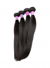 3-Piece 7A Grade Peruvian Virgin Straight Hair Black