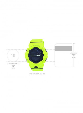 Men's Silicone Analog Wrist Watch GBA-800-9ADR