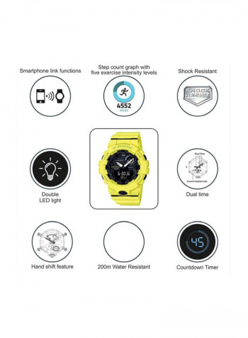 Men's Silicone Analog Wrist Watch GBA-800-9ADR