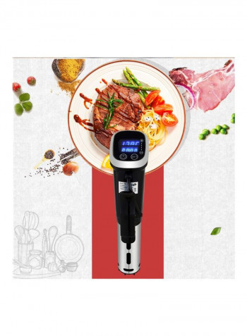 Vacuum Sous Vide Cooker Black/silver 45x13x21centimeter