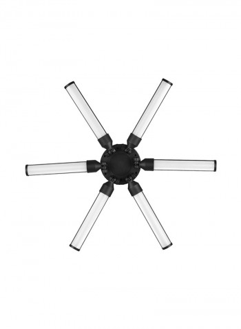 60W Tl-900S Digital Photography Star-Shaped Circle LED Light Tubes Black