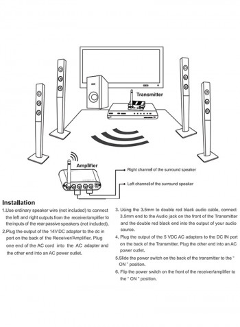 Wireless Digital Amplifier V535 Black