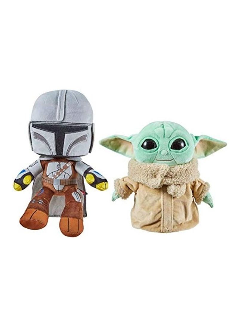 2-Piece The Mandalorian And Baby Yoda Plush Toy