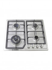 4-Hob Gas Burner Stove EGC-B504SSMKII Silver/Black