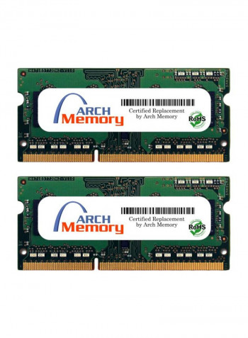 Pack Of 2 SODIMM DDR3 RAM For Lenovo IdeaPad Y450 4189-64U 8GB Multicolour