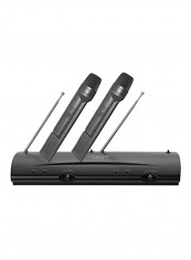 Dual Channel Wireless Microphone System Set PDWM2100 Black