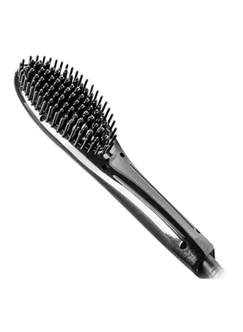 Electric Hair Straightening Brush Black