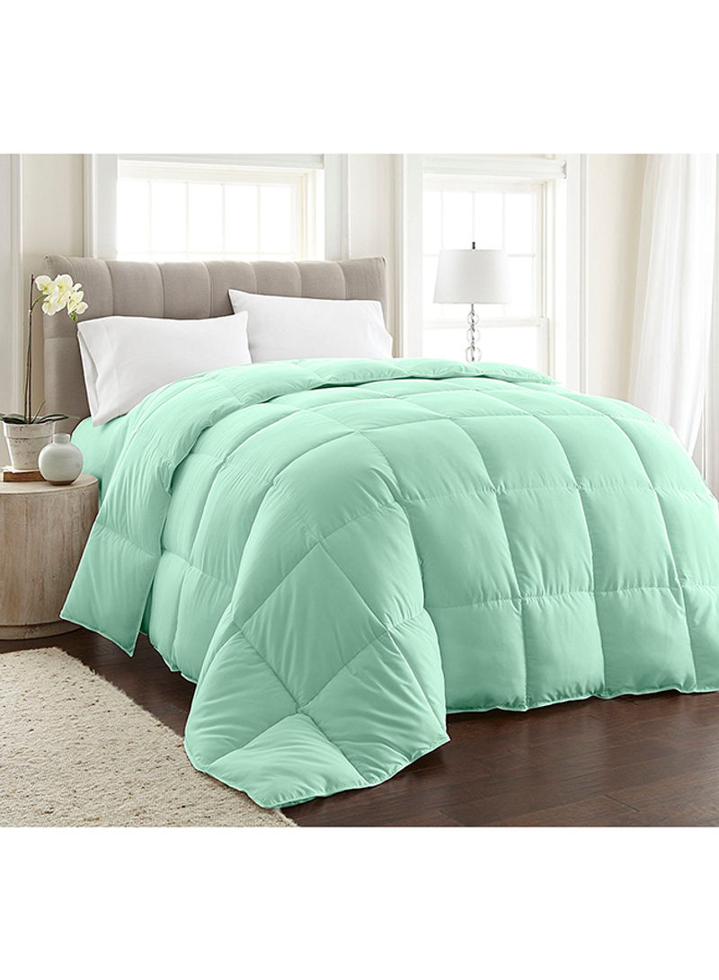 Egyptian Cotton Solid Comforter Light Green Super King