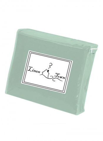 Egyptian Cotton Solid Comforter Light Green Super King