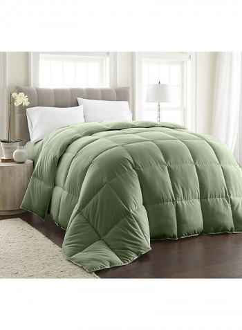 Egyptian Cotton Solid Comforter Sage Super King