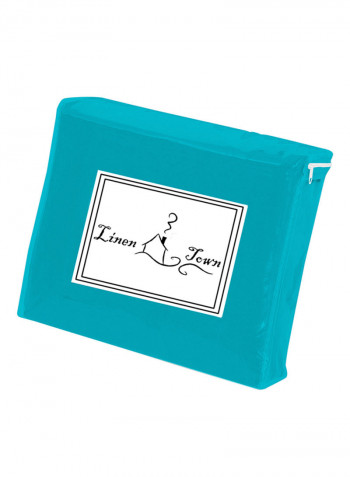 Egyptian Cotton Solid Comforter Turquoise Super King
