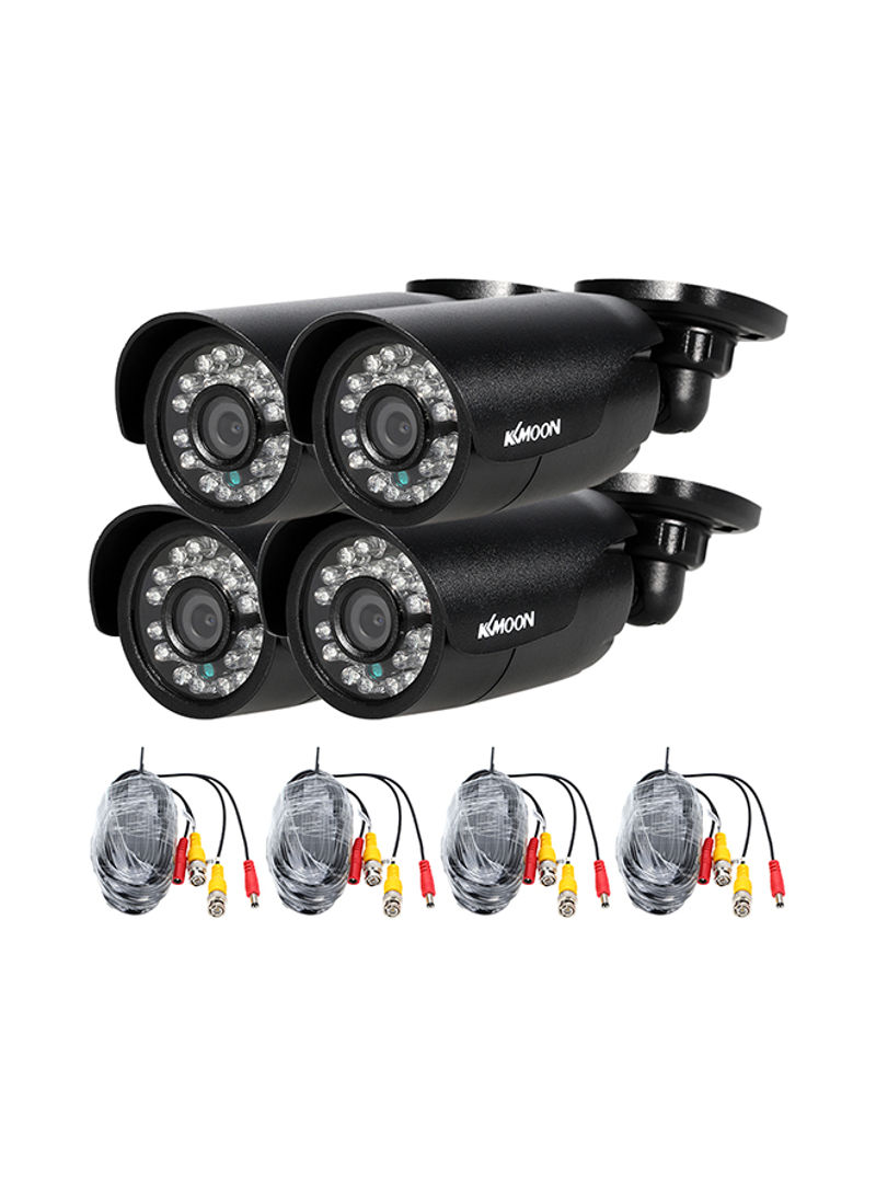 4-Piece AHD Bullet Camera Set
