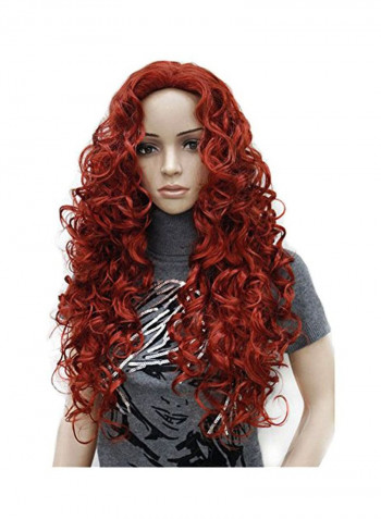 Curly Hair Wig Red 137g