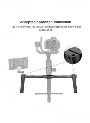 Dual Handle Bracket Stabilizer For DJI Ronin-S Gimbal Black