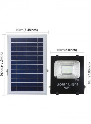 150W Waterproof Ultra-thin Solar Powered Timing LED Flood Light White