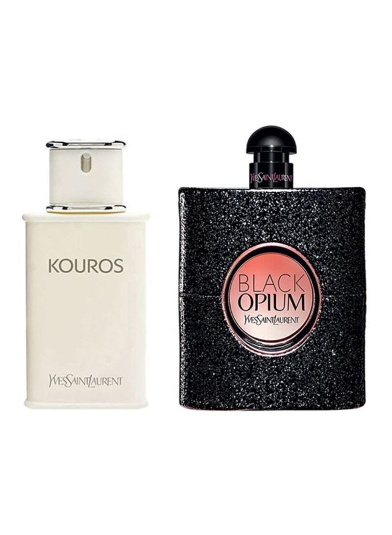 Black Opium And Kouros Gift Set EDP 90 Ml, EDT 100ml