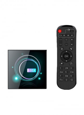 F3 Android Smart TV Box With Remote Control A95X Black