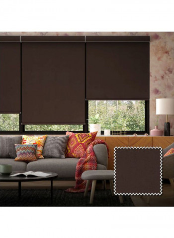 Single Sunset Roller Blackout Window Shade Brown 200x150cm