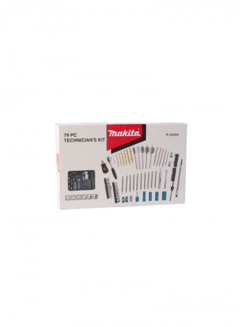 79-Piece Technicians Drill Bit And Accessory Set