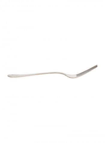 65-Piece French Perle Flatware Set Silver 8.1inch