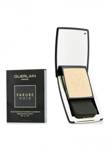 Rejuvenating Effect Gold Radiance Powder Foundation SPF15+ PA++ 02 Beige Clair