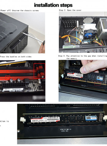 DDR4 Desktop PC RAM With Heat Sink 16GB Black