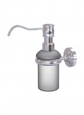 Wall Mounted Soap Dispenser Satin Chrome 3x3x7inch
