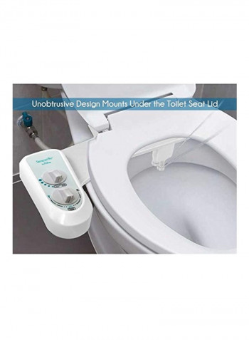 Bathroom Bidet Seat Attachment White 17.3x9.1x3.1inch