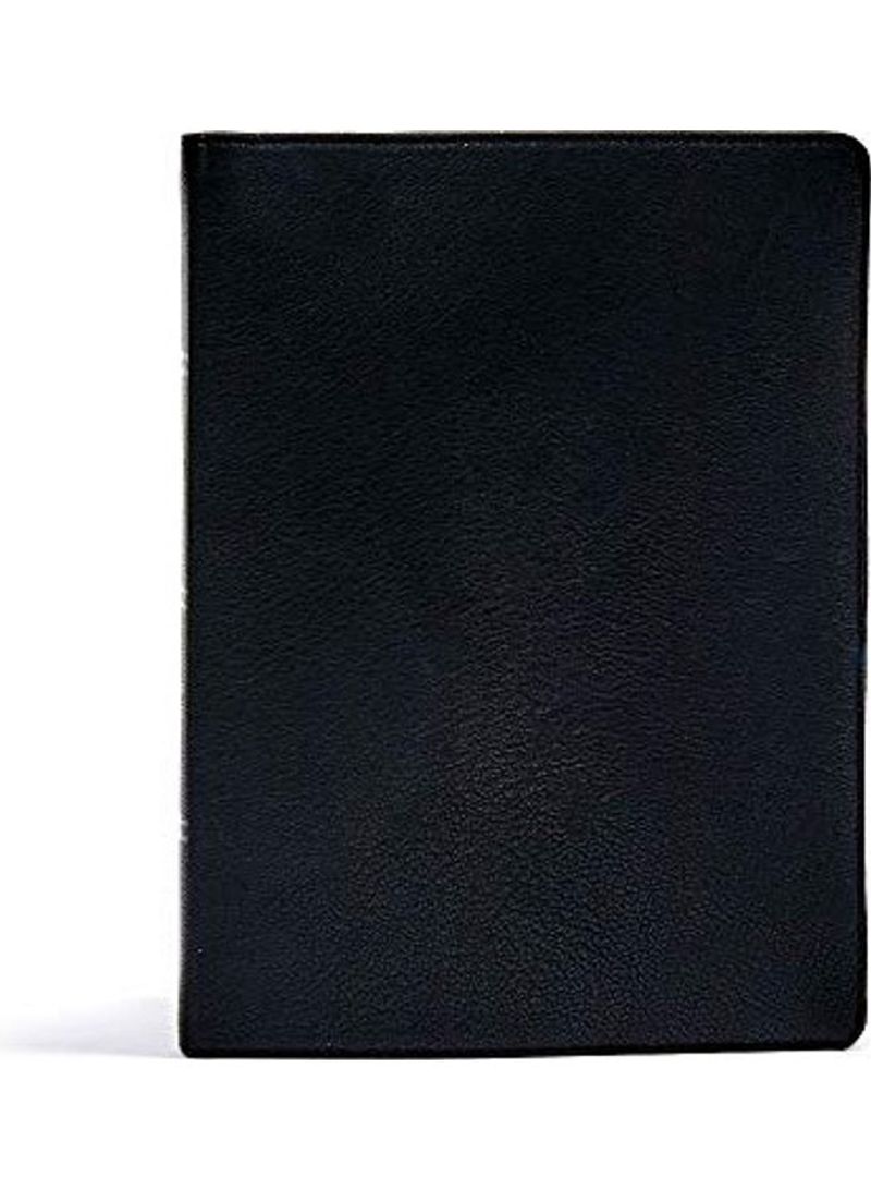 CSB Verse-By-Verse Reference, Black Premium Genuine Leather Hardcover