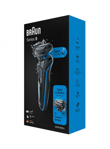 Series 5 EasyClean Electric Shaver Blue 13.5 x 6.5 x 25cm