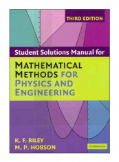 Mathematical Methods For Physics And Engineering Paperback 3Rev Edition