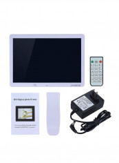 Electronic Led Digital Photo Frame Album Kit 15inch White