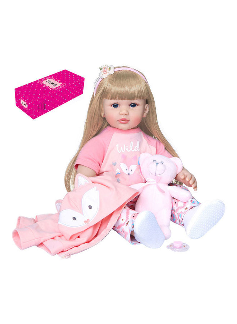 4-Piece Realistic Reborn Baby Doll Bear Toy Set