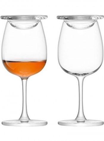 2-Piece Nosing Sweetening Glass Clear