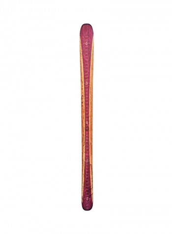 Wooden Ski Growth Chart Mulberry 58x4.8x0.4inch