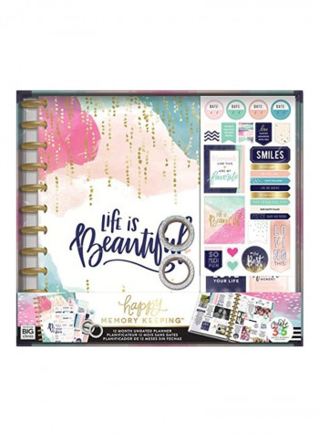 Life is Beautiful Undated Month Planner Box Kit Original Version